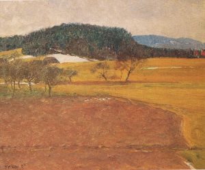 Hellsau (Frhlingslandschaft), 1897, l auf Holz