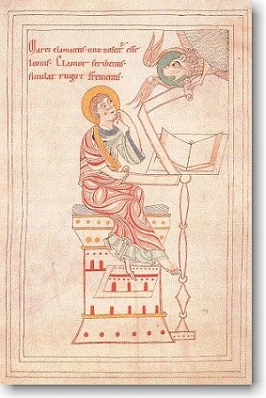 Frowin Bibel Bd. 3, Evangelist Markus, Codex 5, fol. 134V