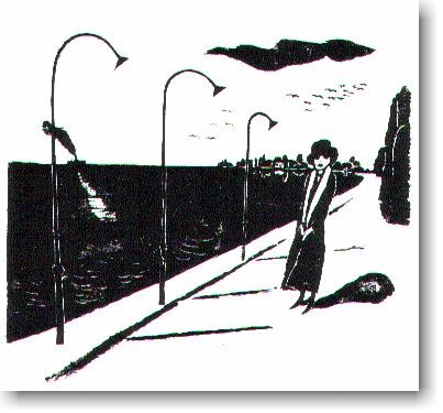 Promenade des Anglais, 1976 (Holzschnitt)